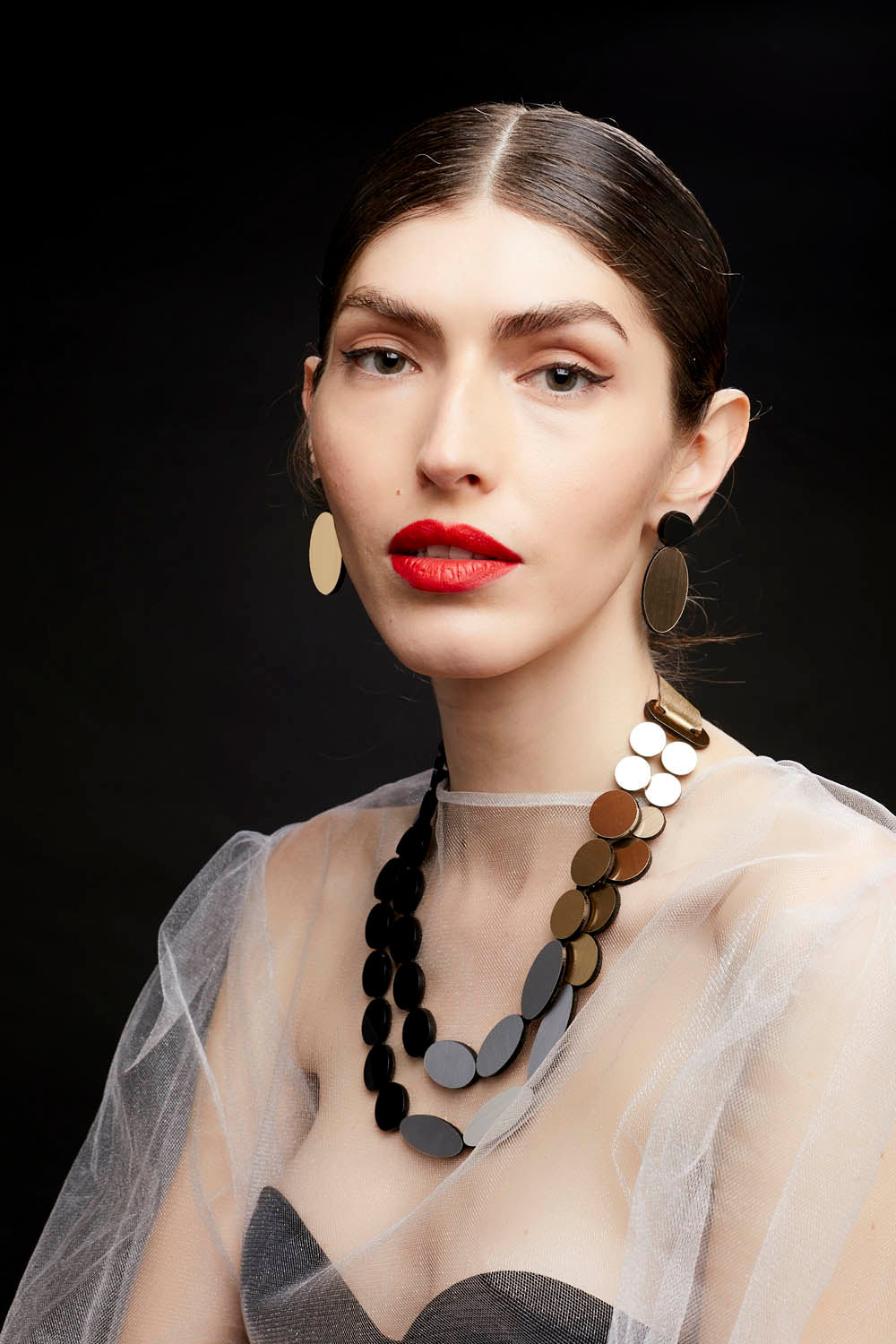 Pendientes Iris - Oro/Negro
