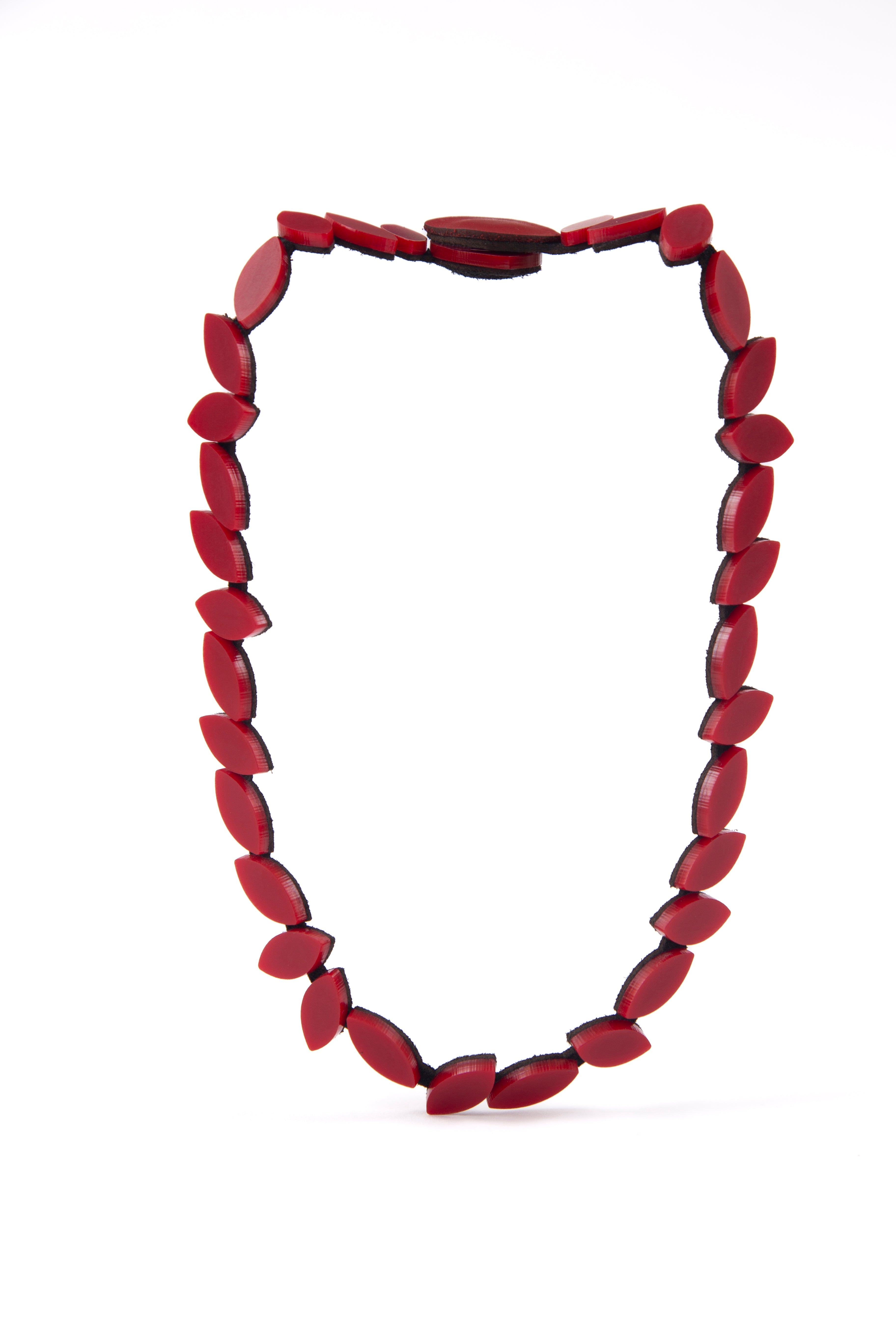 Collar Kate Leaves Redondo - Rojo