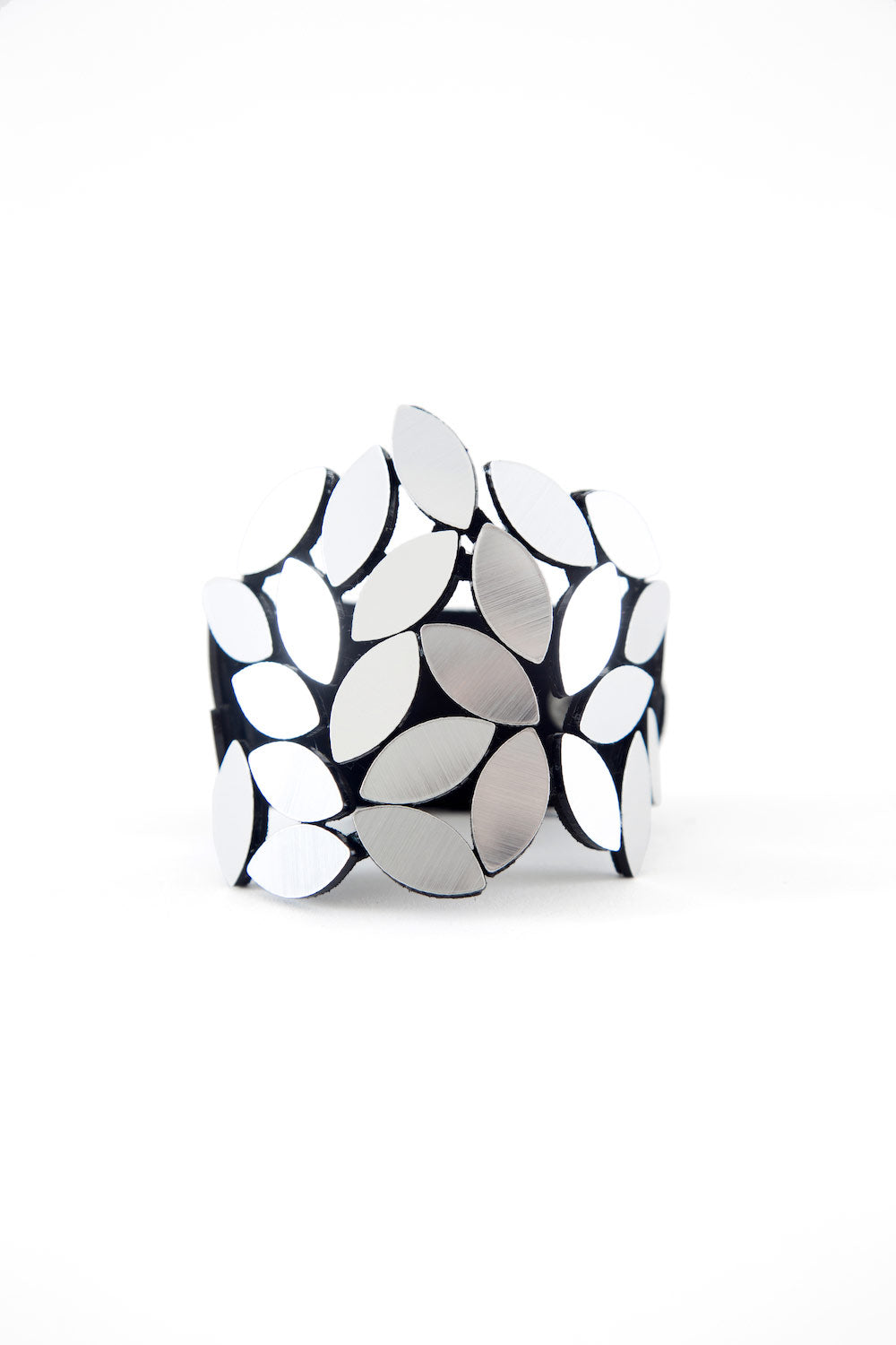 Brazalete Kate Leaves - Plata
