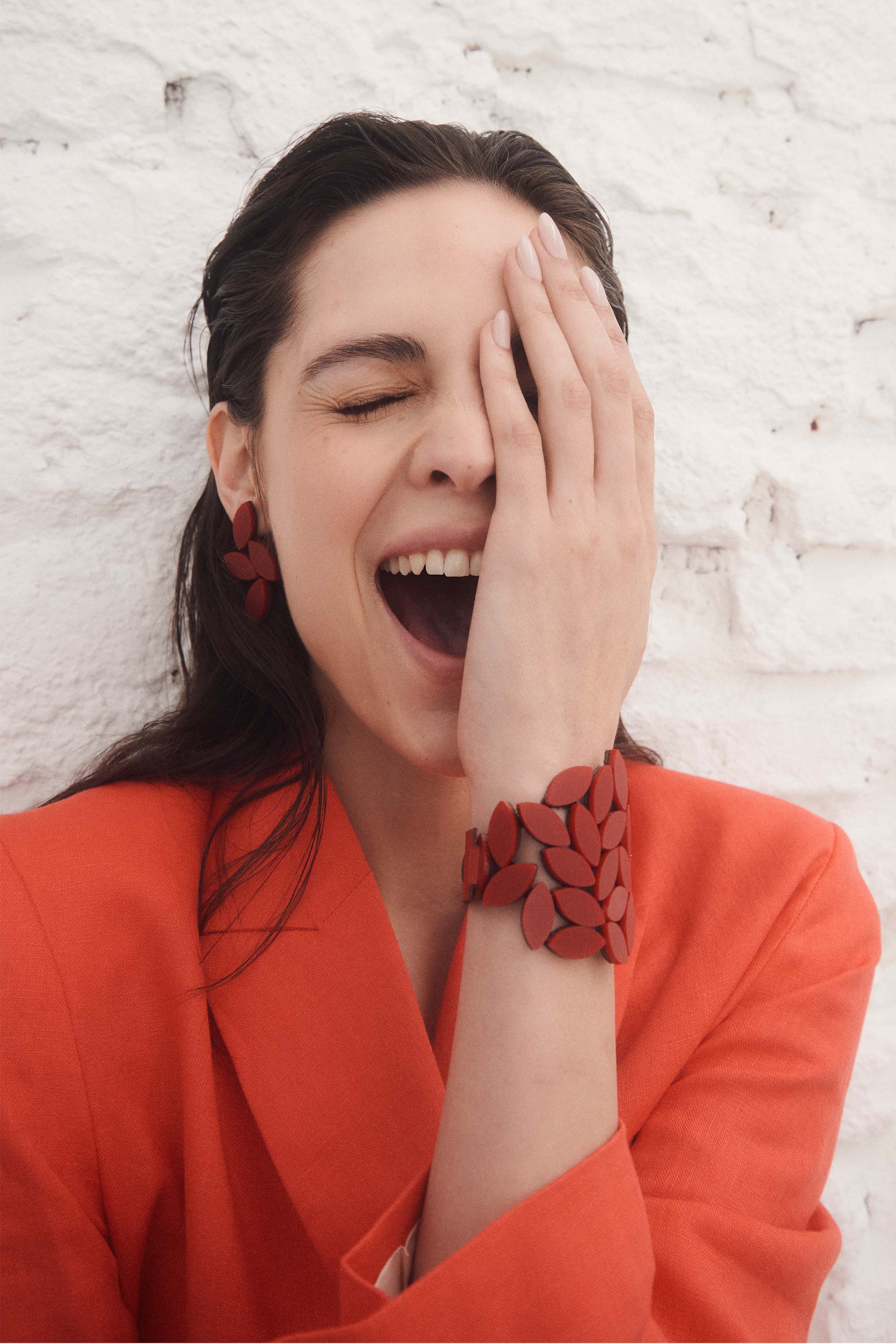 Brazalete Kate Leaves - Rojo