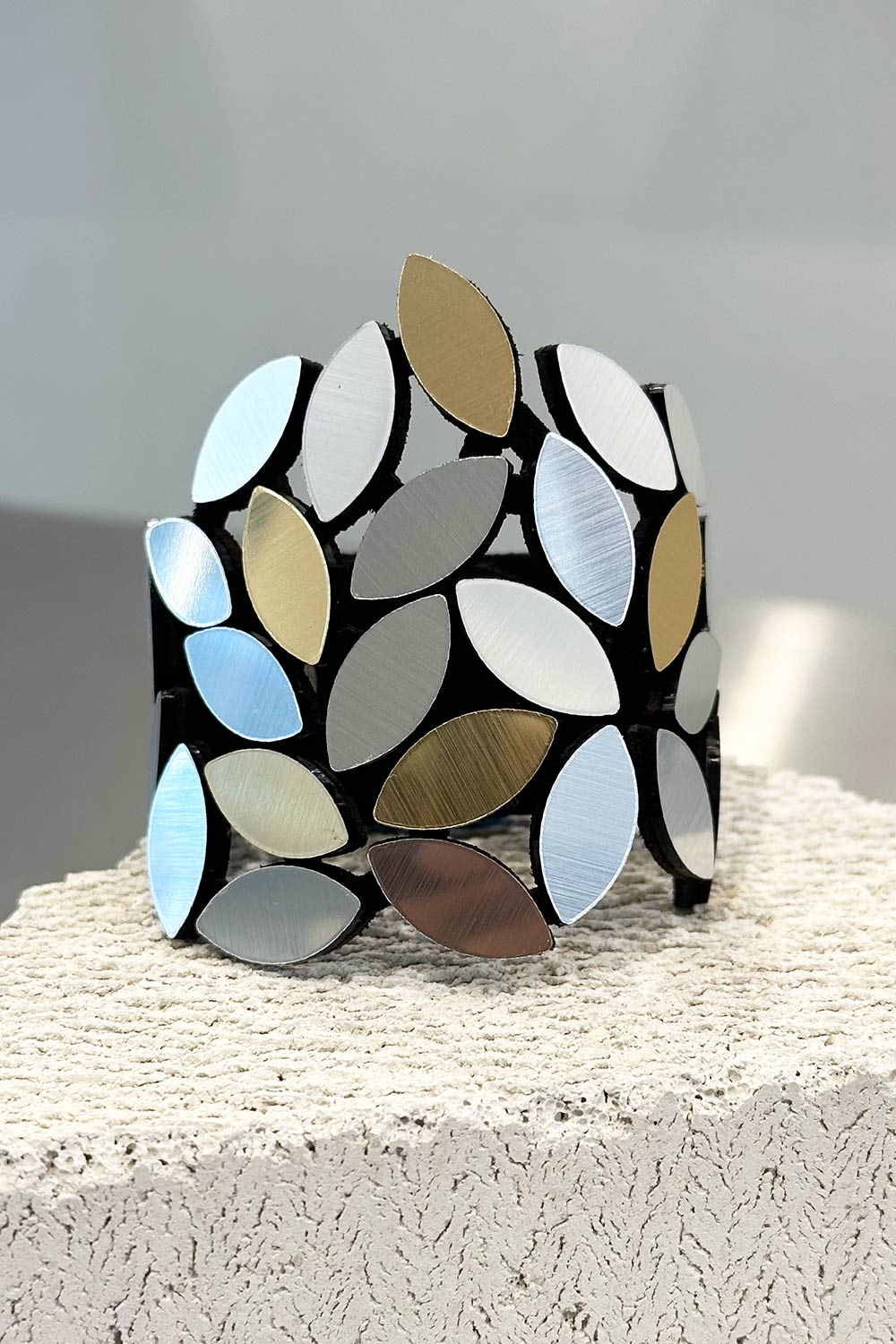 Brazalete Kate Leaves - Plata/Oro