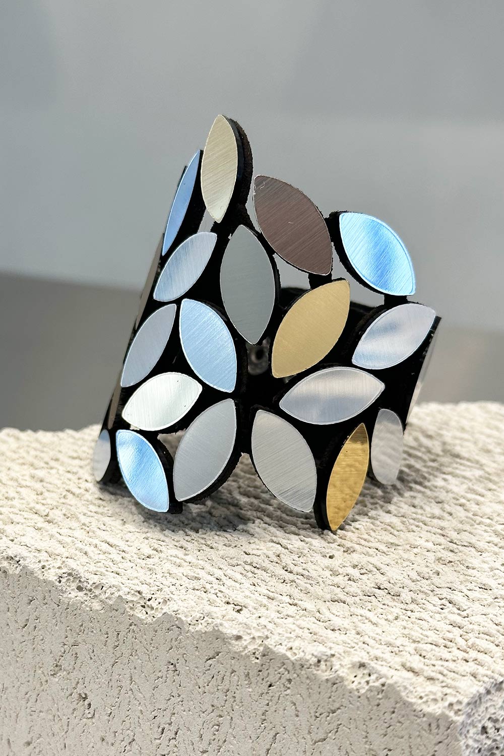 Brazalete Kate Leaves - Plata/Oro