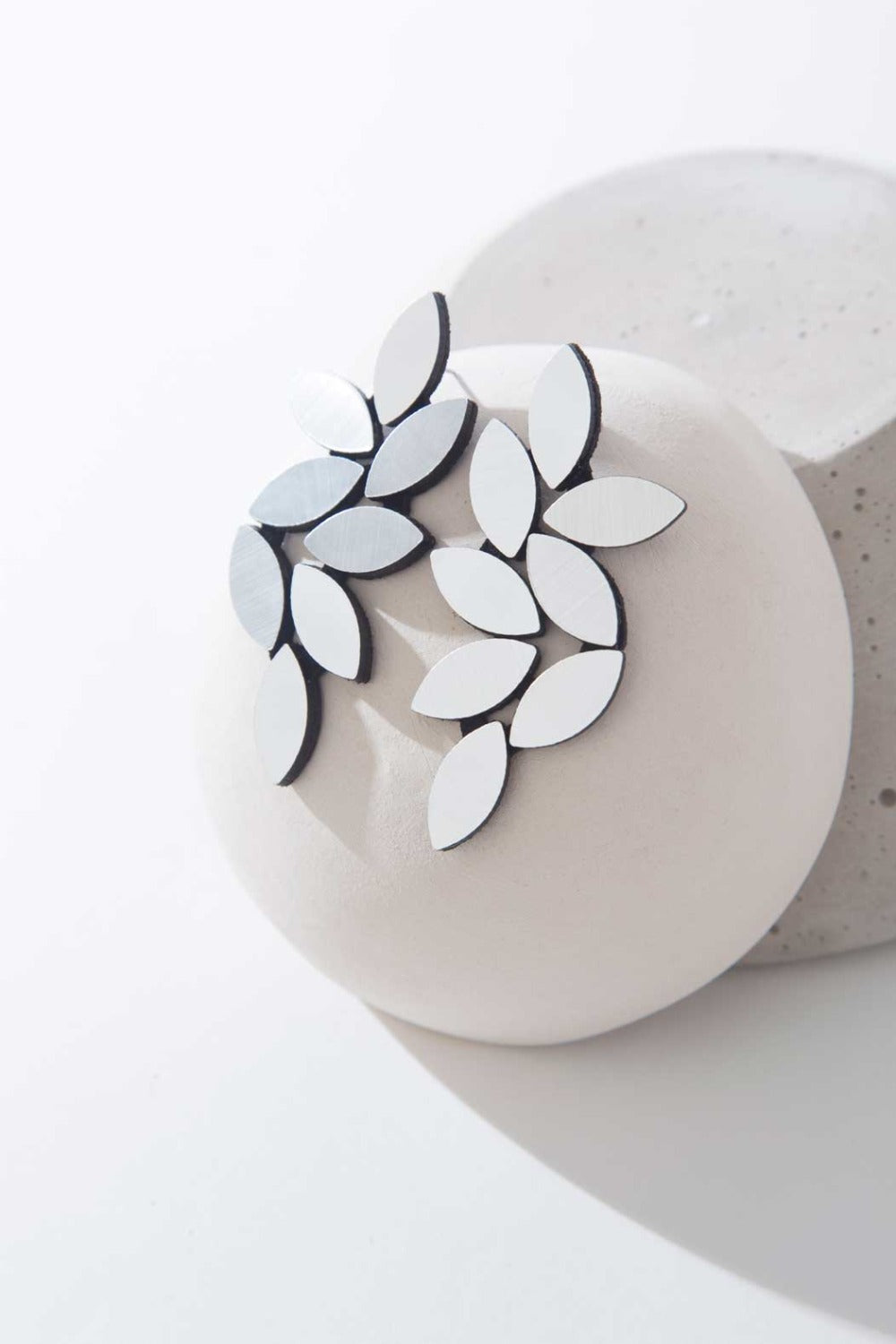 Pendientes Kate Leaves Largos - Plata