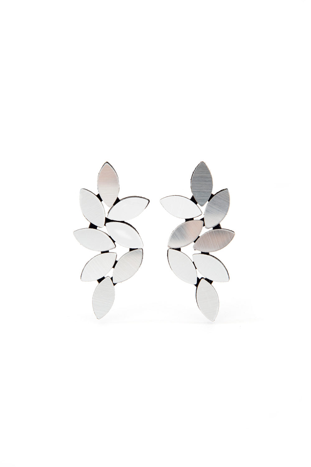 Pendientes Kate Leaves Largos - Plata