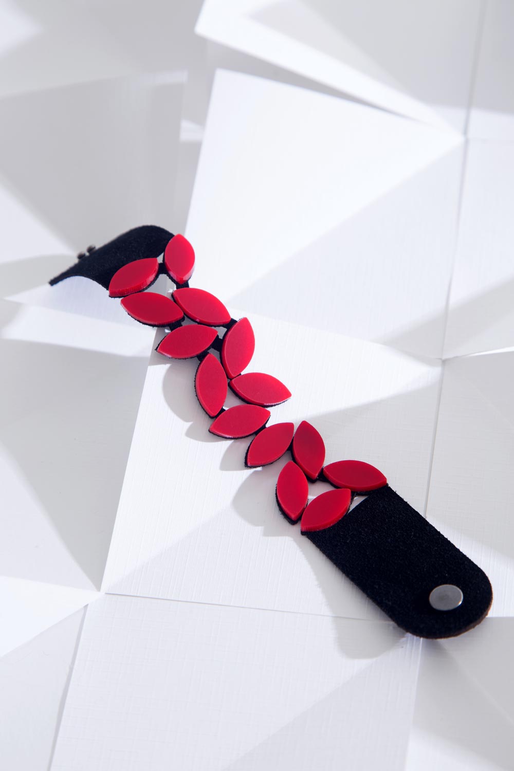 Brazalete Kate Leaves Pequeño - Rojo