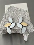 Pendientes Kate Leaves - Plata/Oro