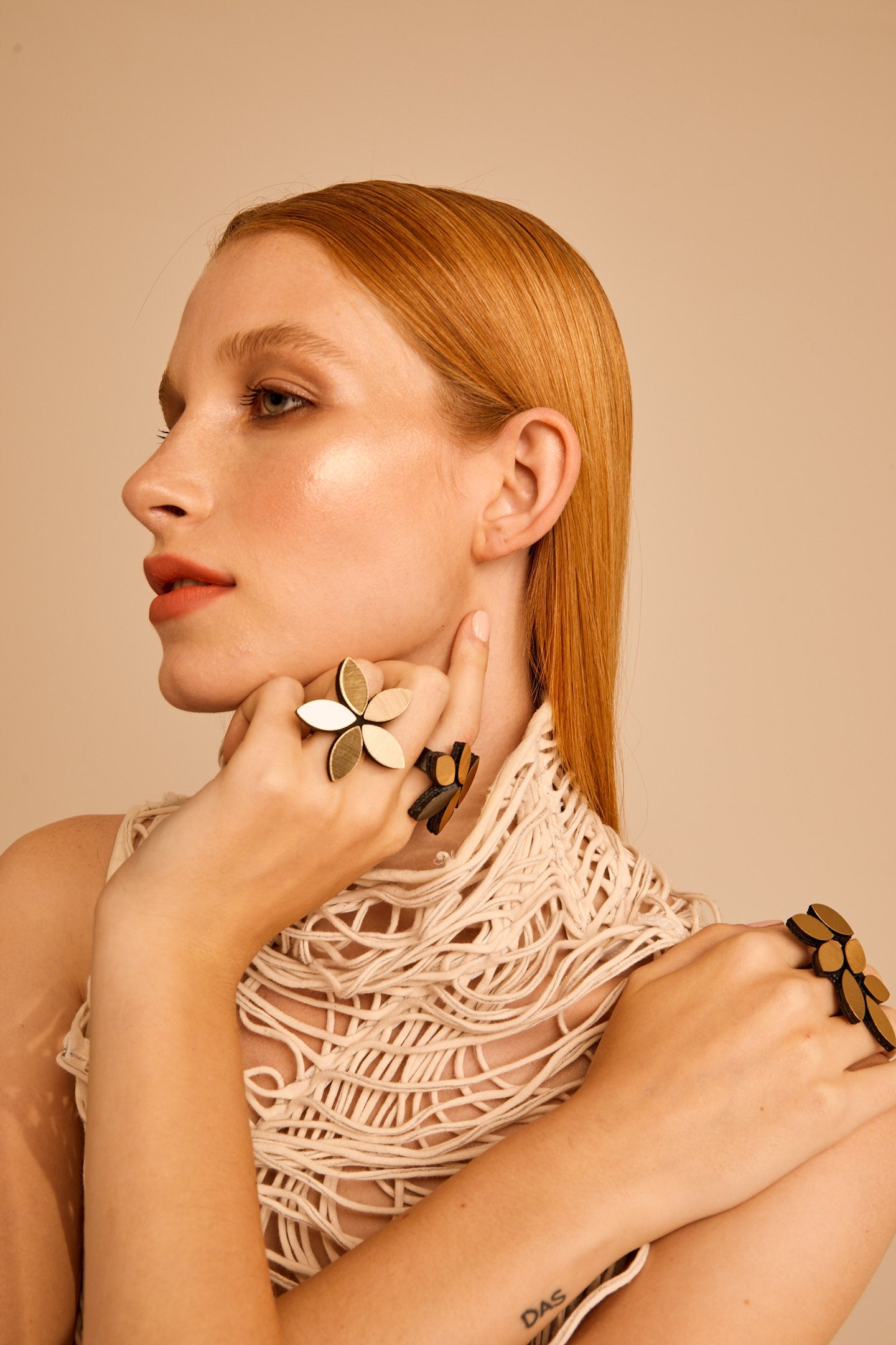 Anillo Kate Leaves Flor