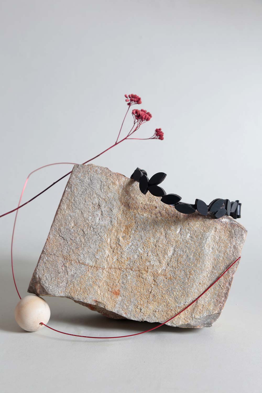 Chocker Kate Leaves - Negro 