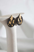 Pendientes Kate Leaves Drop - Negro/Oro
