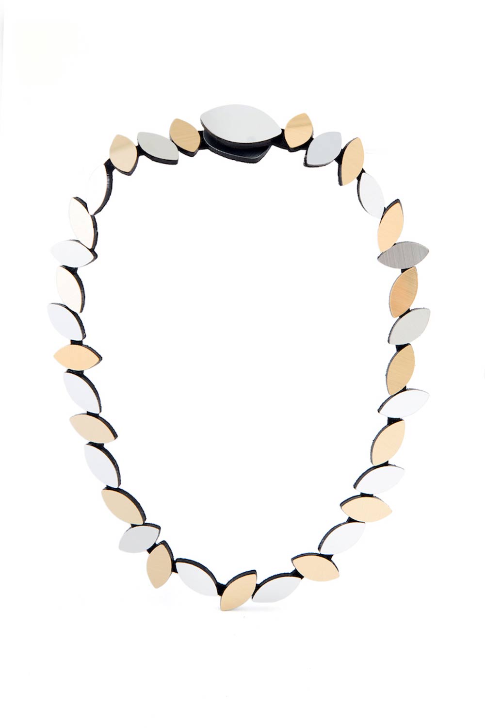 Collar Kate Leaves Redondo - Plata/Oro