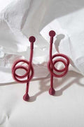 Pendientes Life Nudo - Burdeos