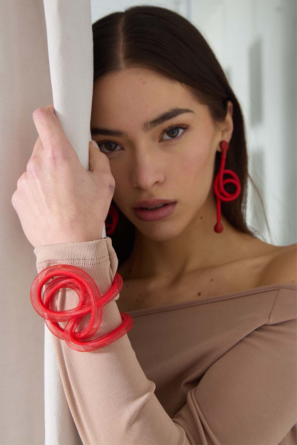 Brazalete Life Nudo - Rojo