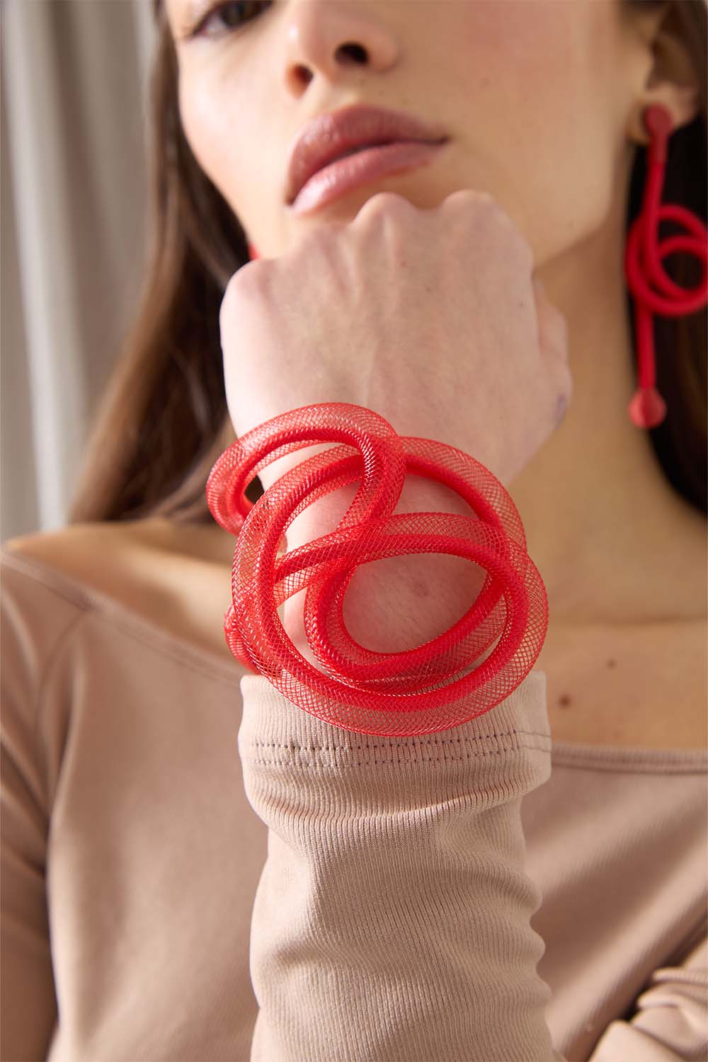 Brazalete Life Nudo - Rojo
