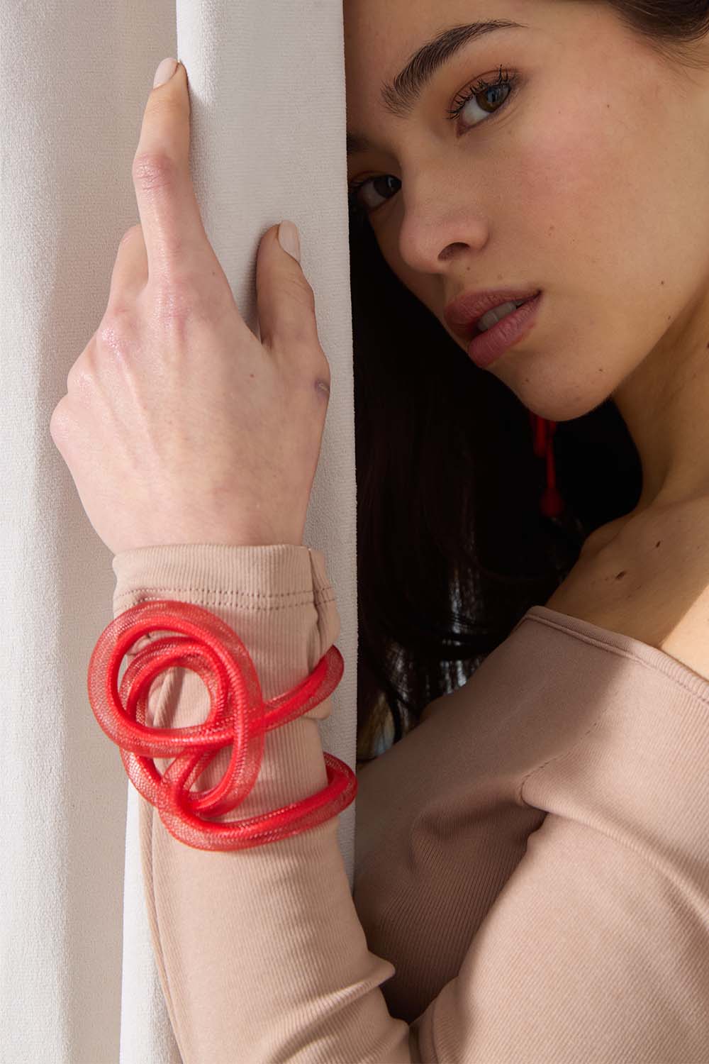 Brazalete Life Nudo - Rojo