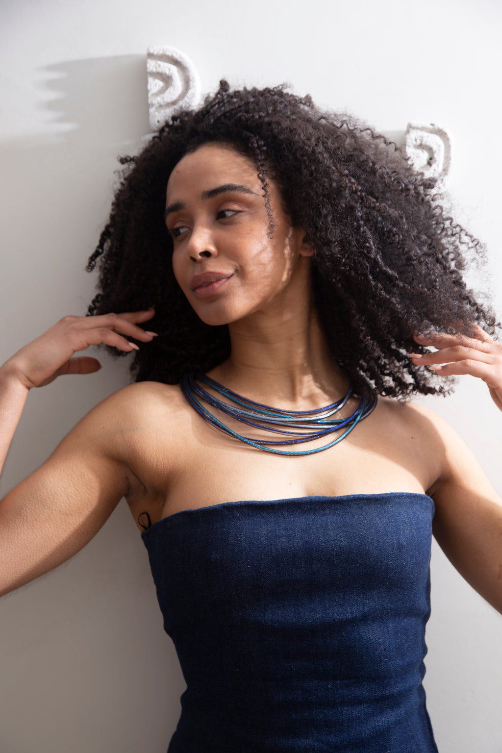 Life Necklace Round - Cool Colors