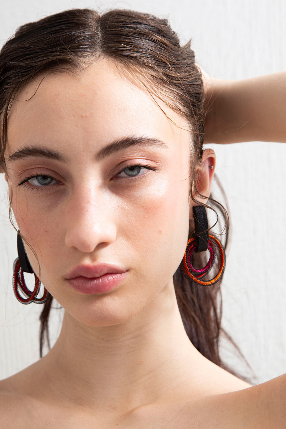 Pendientes Life Círculo - Rojo/Rosa