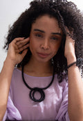 Life Necklace Medallion - Black
