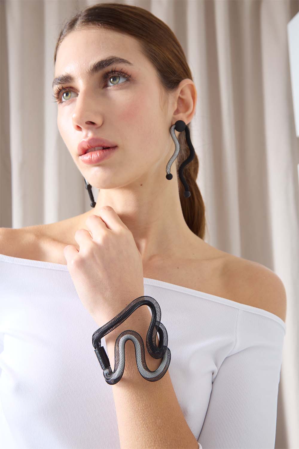 Brazalete Life Waves - Blanco/Negro