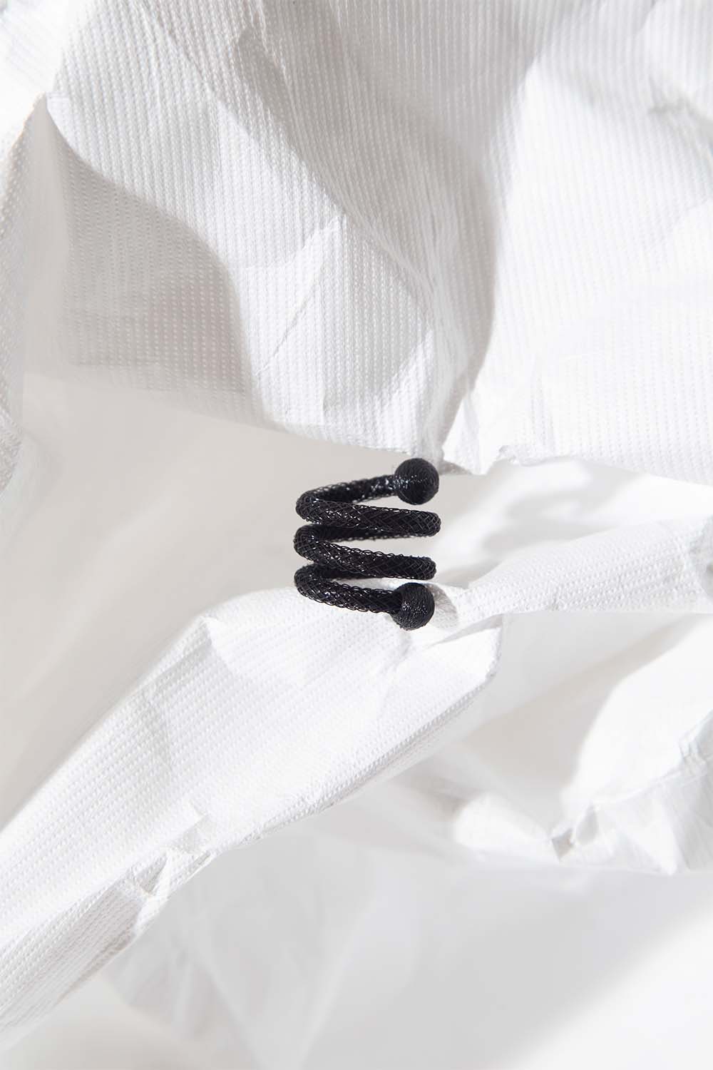 Anillo Life Espiral - Negro