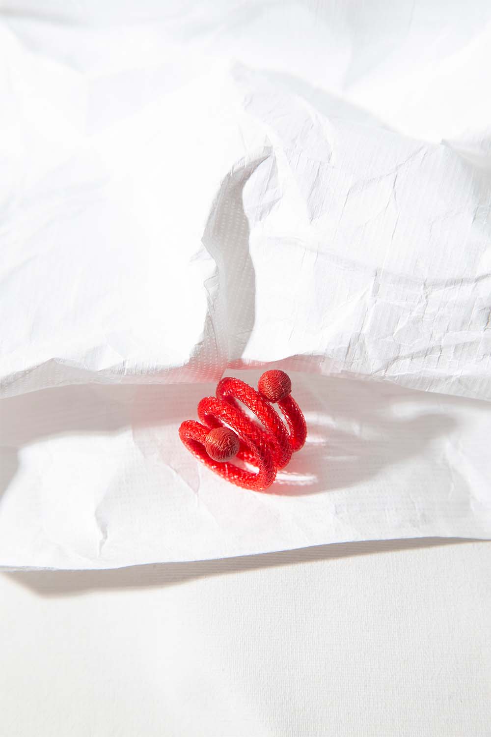 Anillo Life Espiral - Rojo