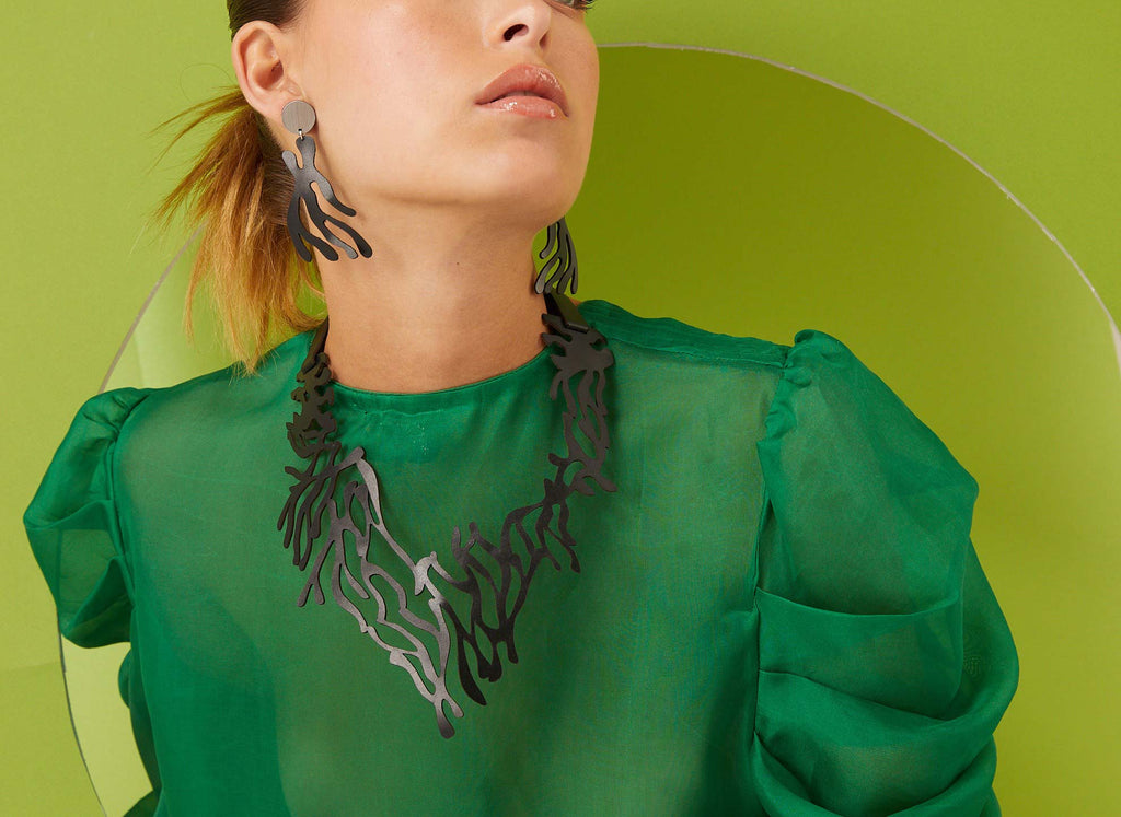 Pendientes Mar - Negro 