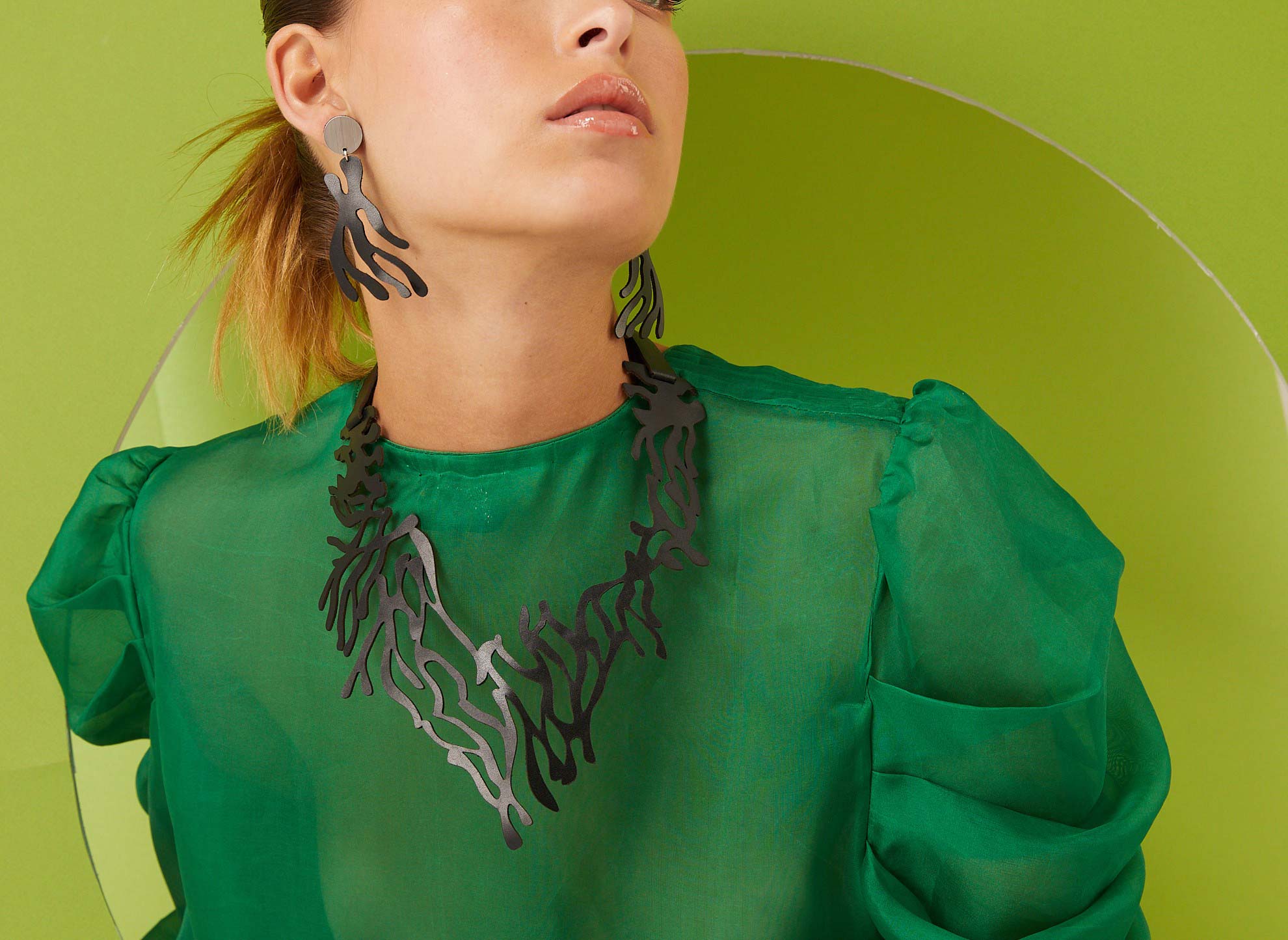 Pendientes Mar - Negro 