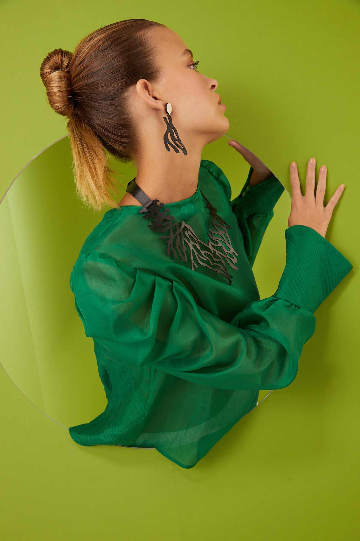 Pendientes Mar - Negro 