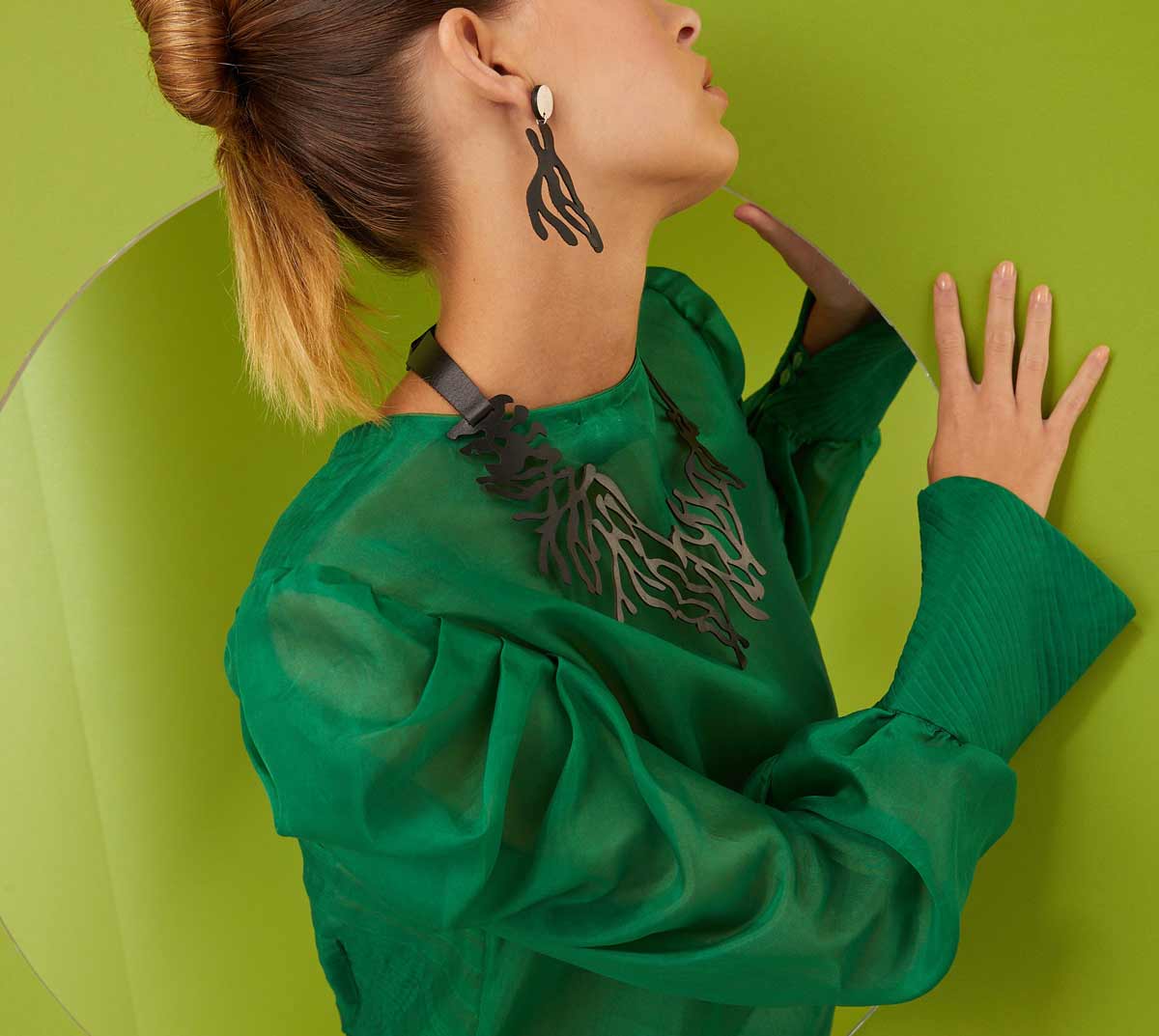 Pendientes Mar - Negro 