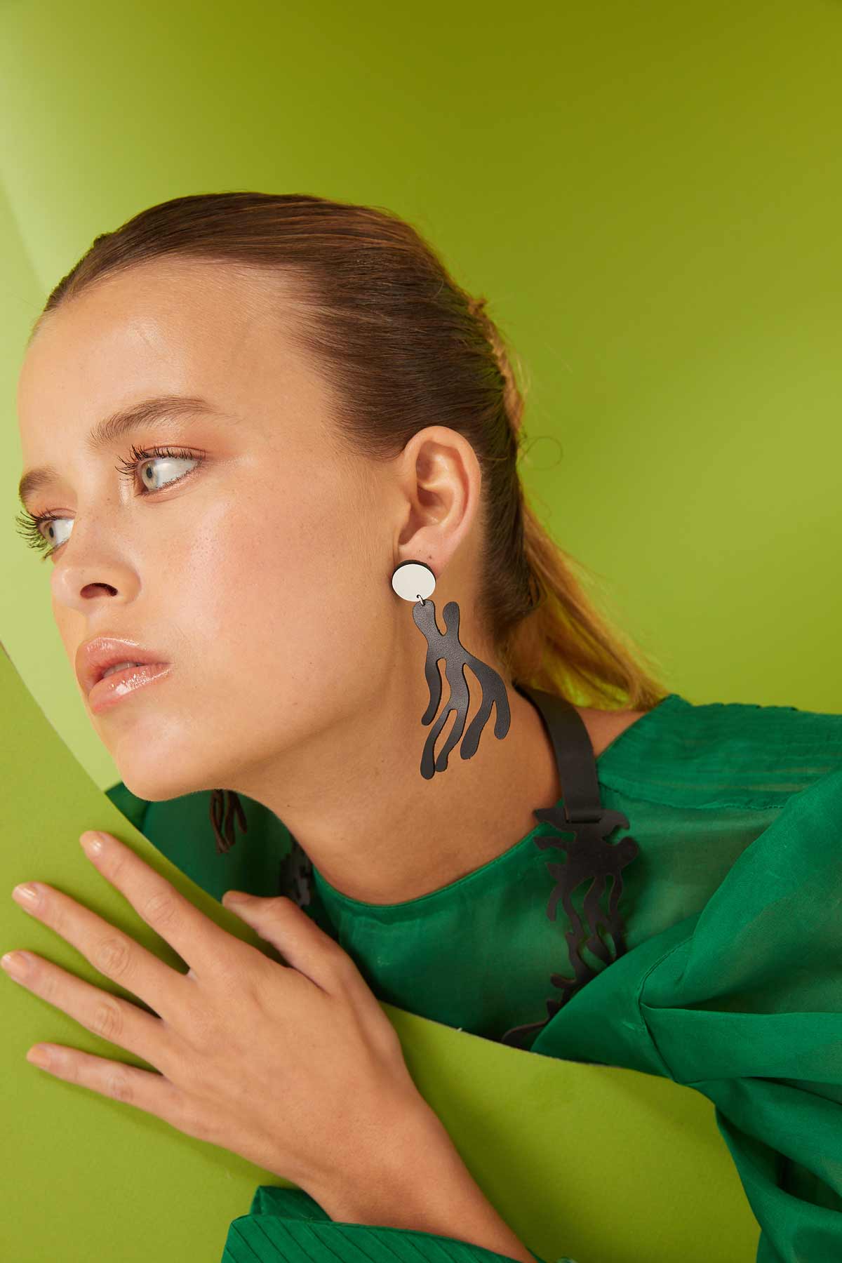 Pendientes Mar - Negro 