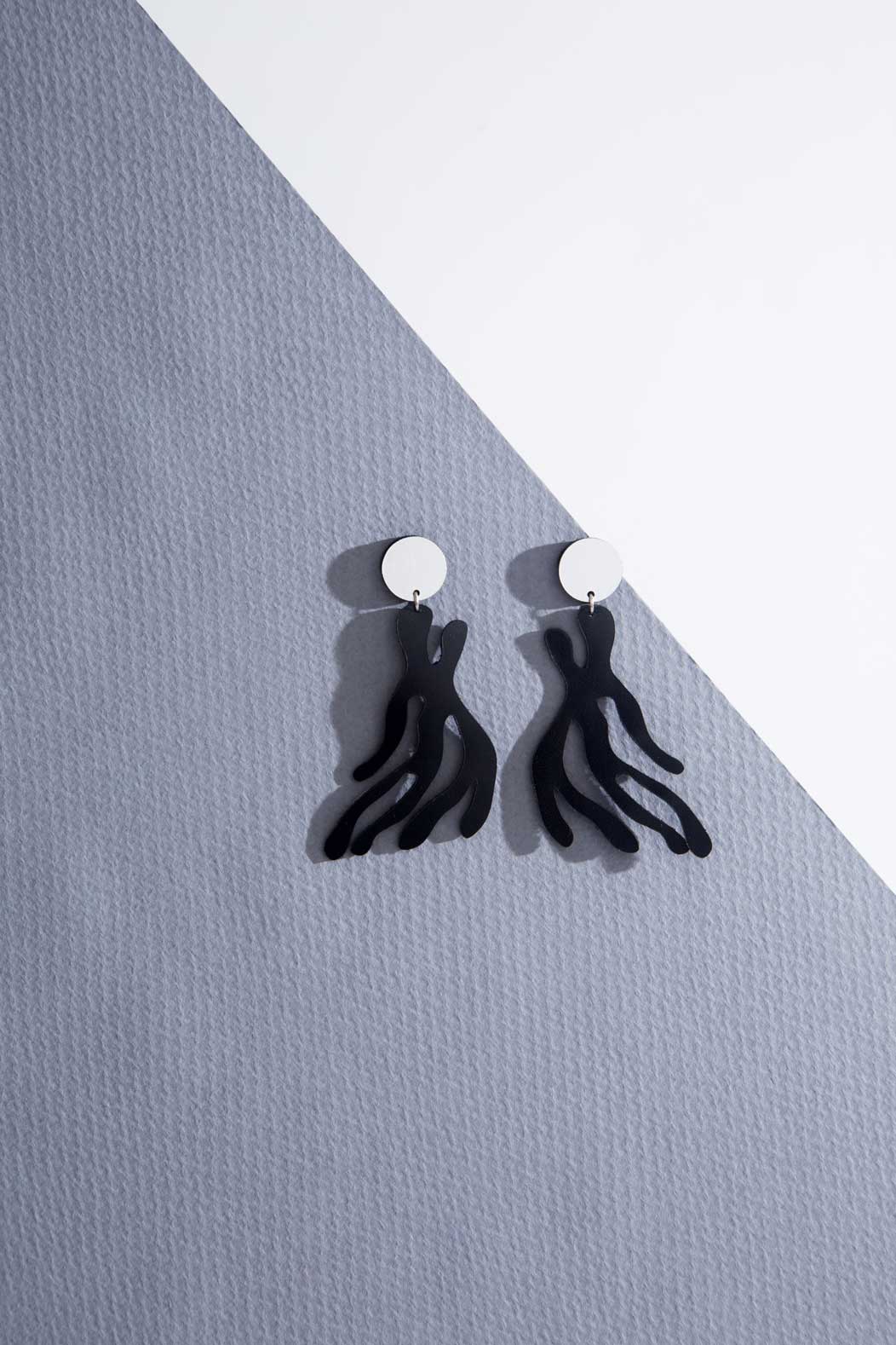 Pendientes Mar - Negro 