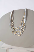 Collar Curves Duo - Plata/Oro