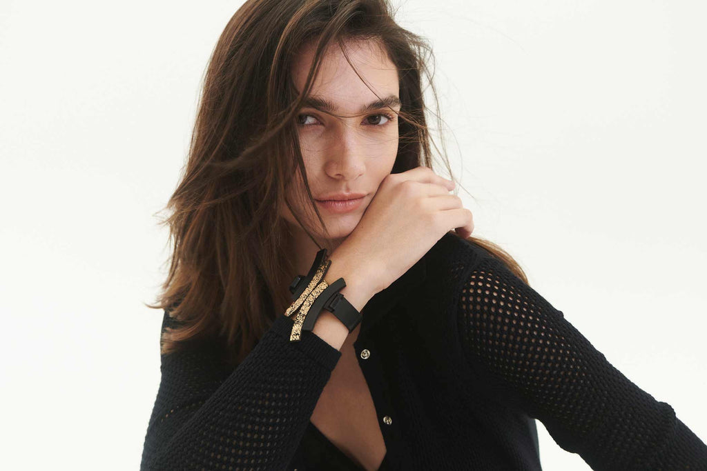 Brazalete Duo - Negro/Oro