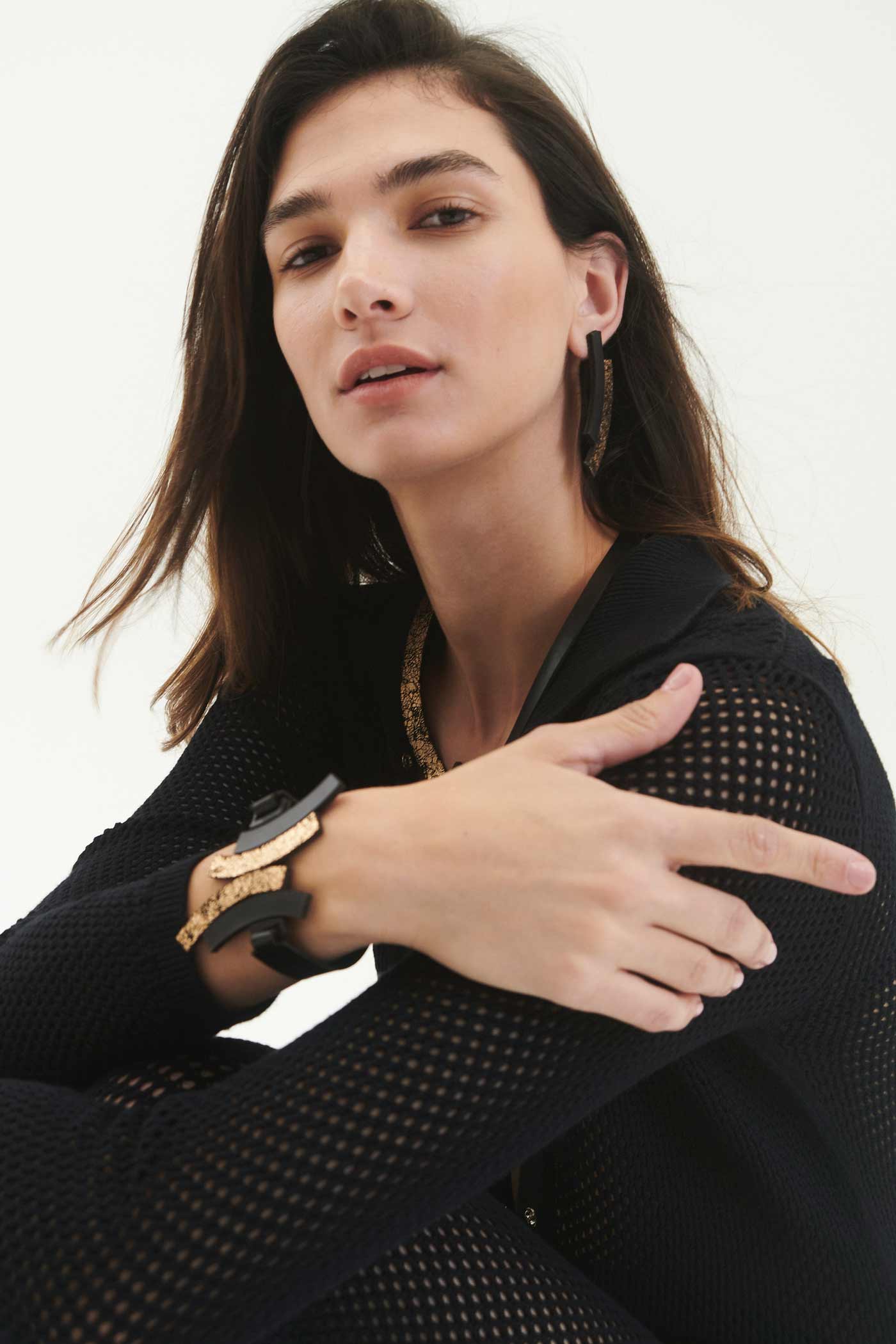 Brazalete Duo - Negro/Oro