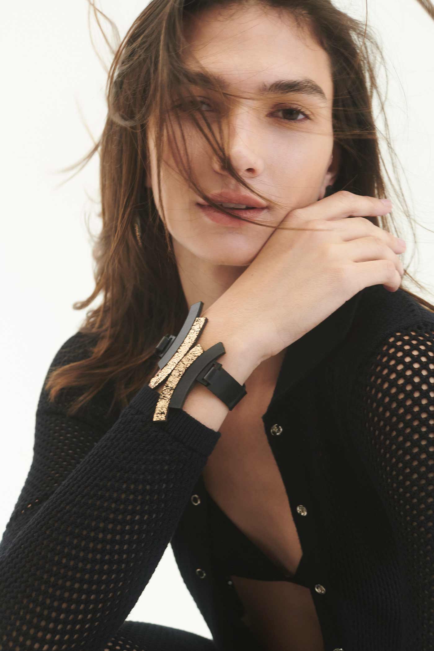 Brazalete Duo - Negro/Oro