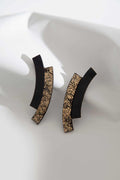 Pendientes Duo - Negro/Oro