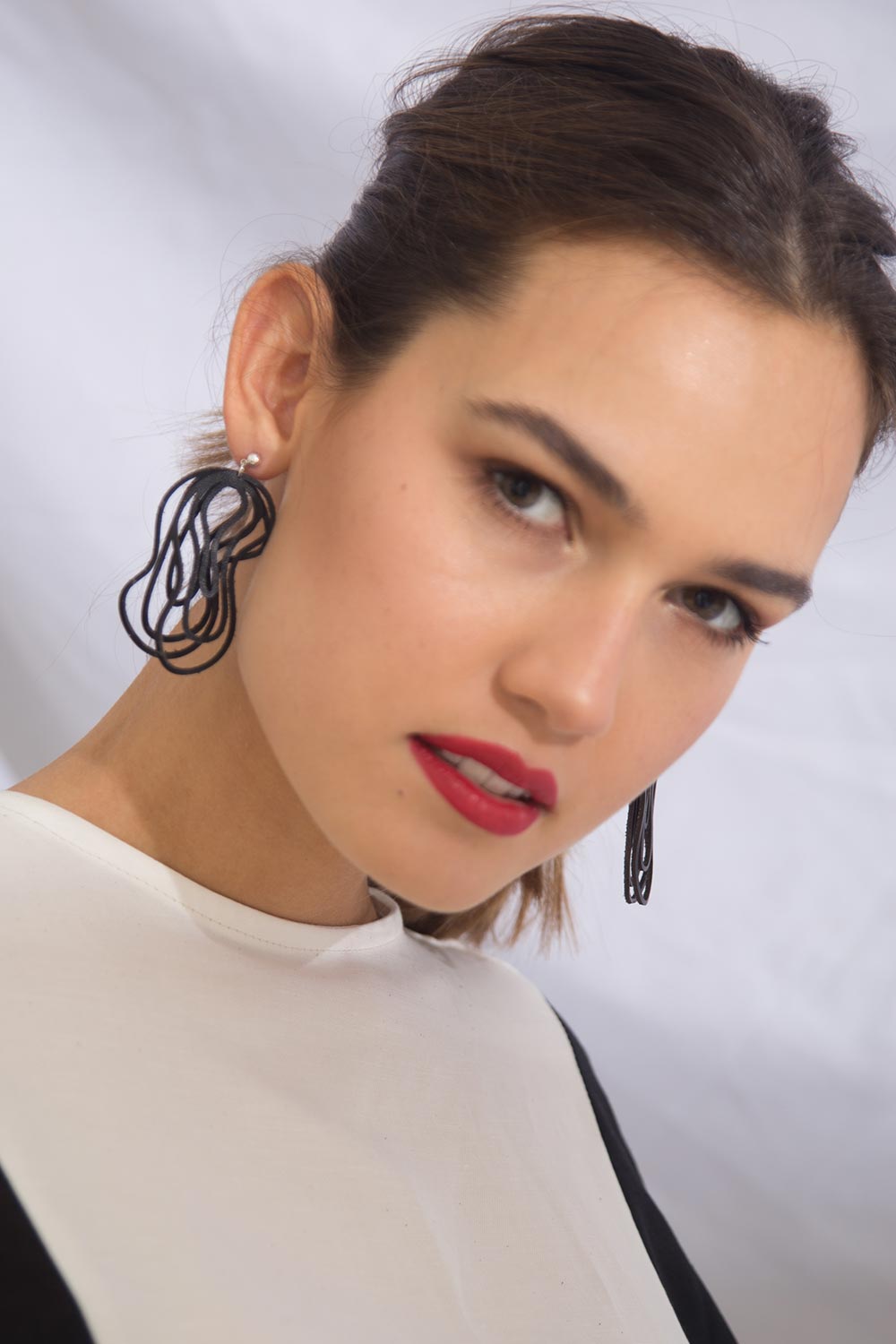Pendientes Curves Duo - Negro