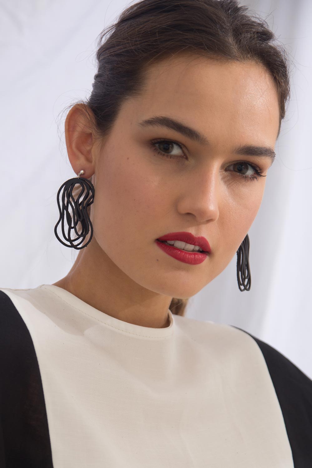 Pendientes Curves Duo - Negro