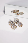 Pendientes Curves Duo - Plata/Oro