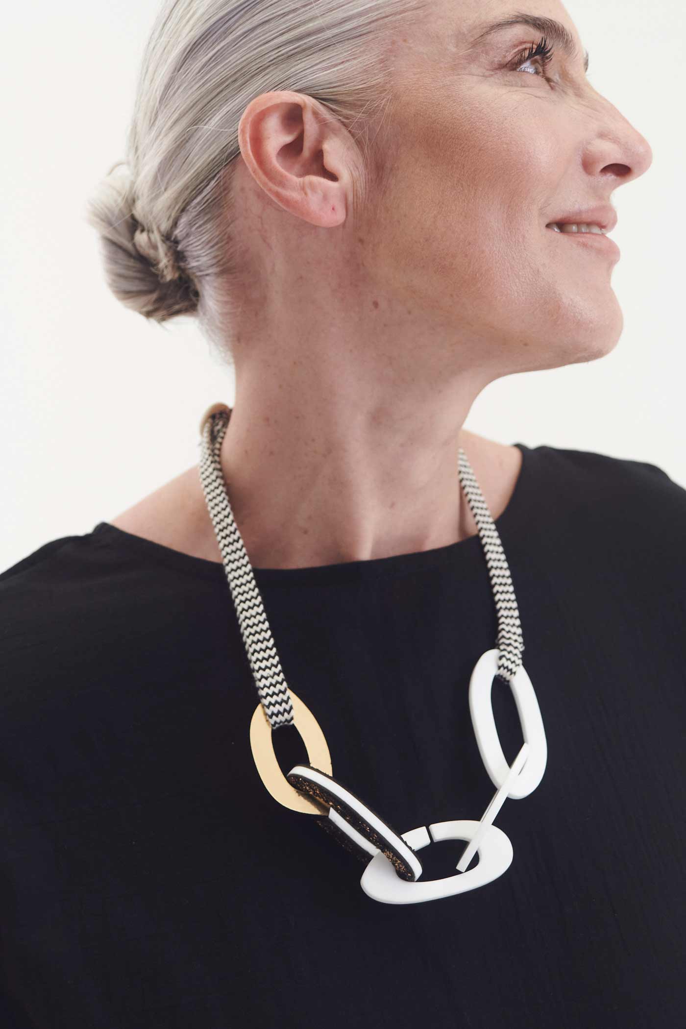 Collar Miss Link - Oro/Crudo