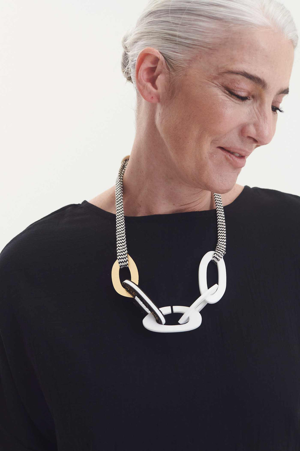 Collar Miss Link - Oro/Crudo