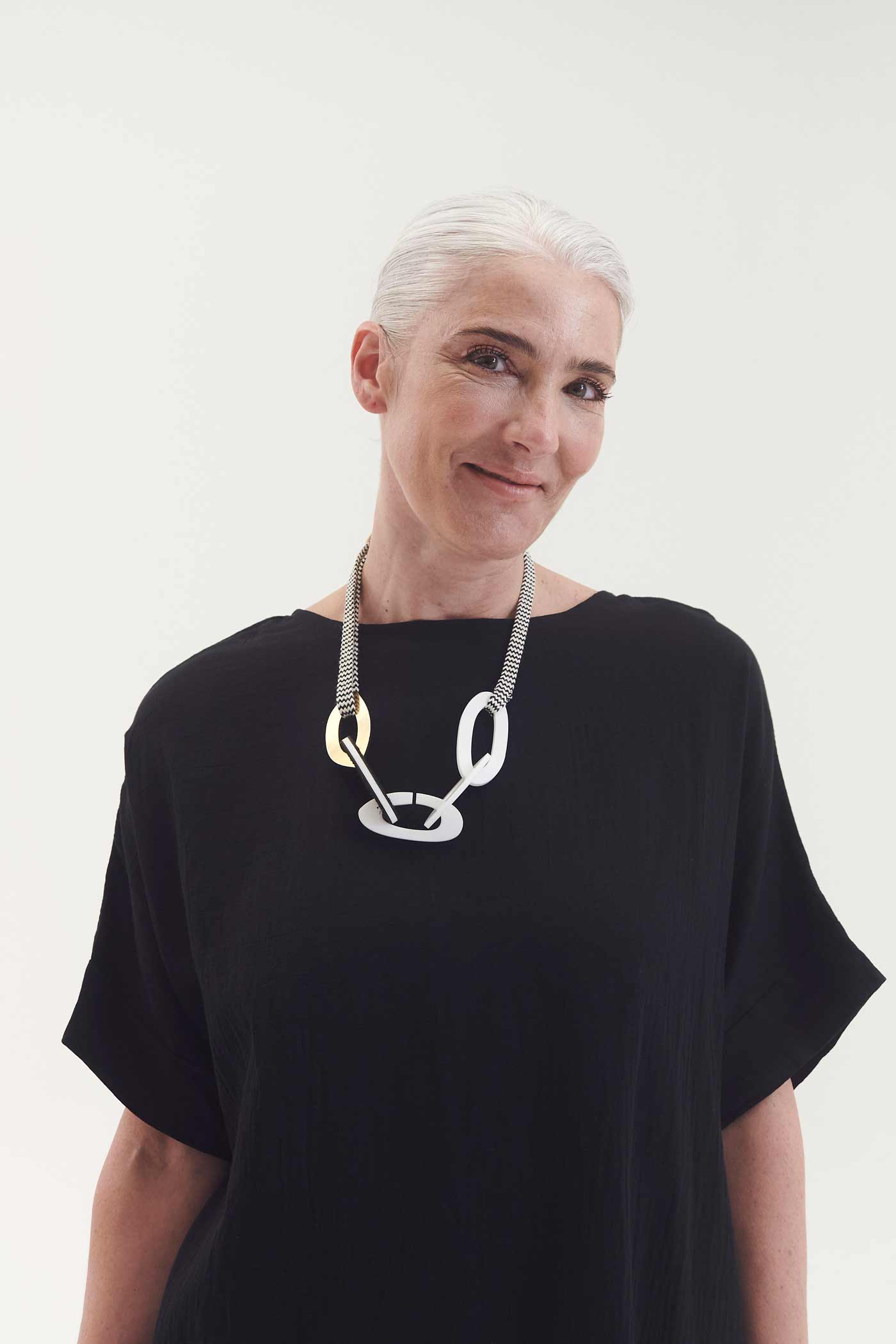Collar Miss Link - Oro/Crudo