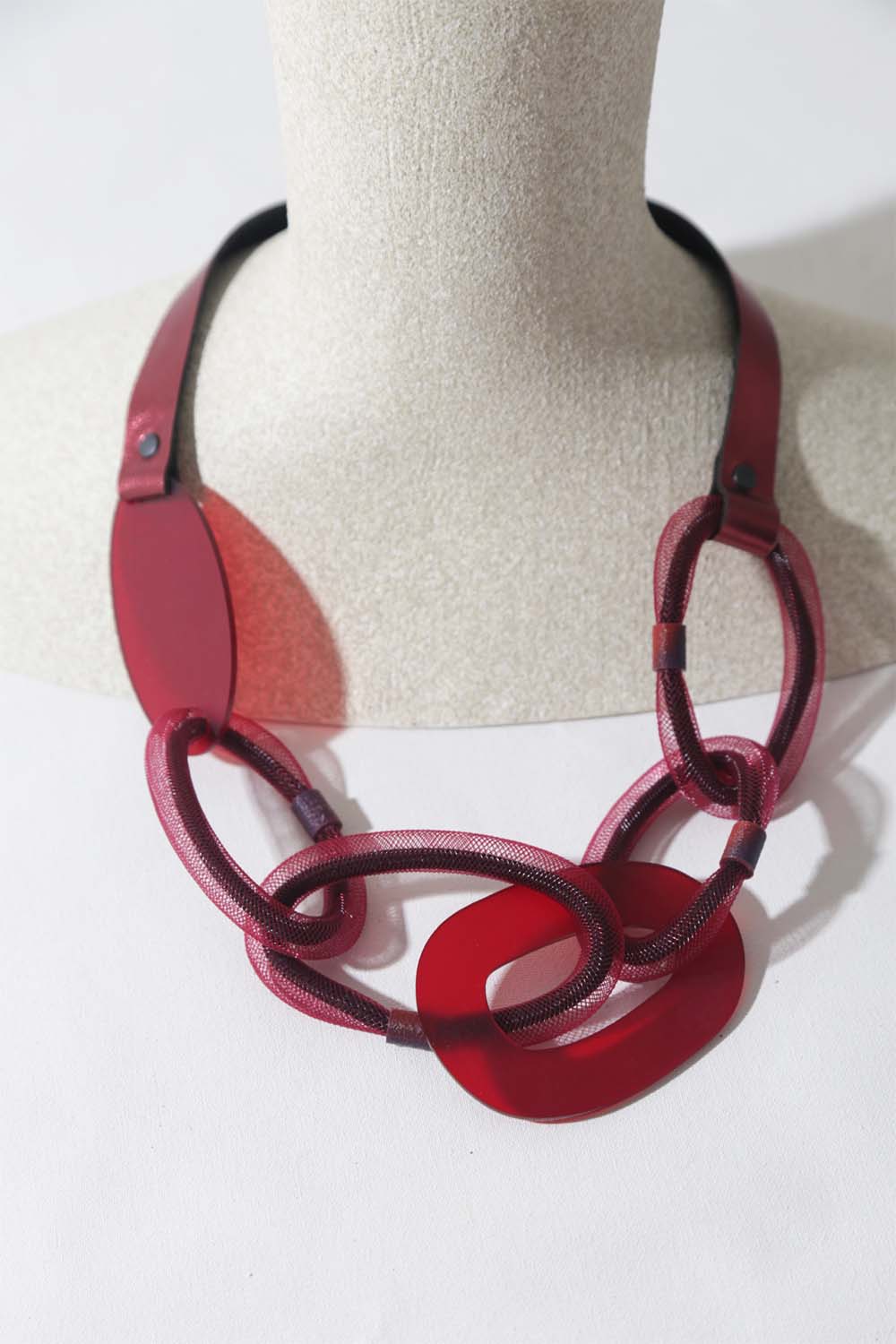 Collar Miss Link Corto - Burdeos