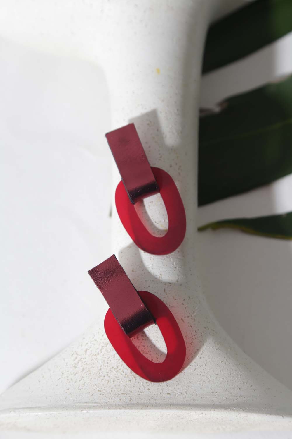 Pendientes Miss Link Cortos - Burdeos