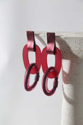 Pendientes Miss Link Largos - Burdeos