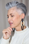 Pendientes Miss Link Largos - Negro/Oro