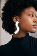 Pendientes Mies Wave - Plata