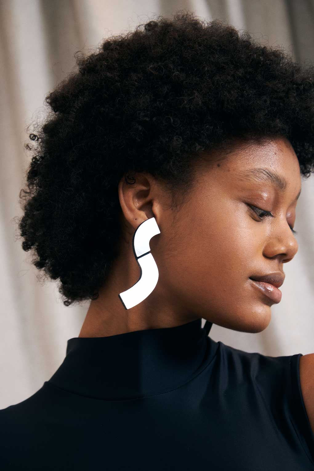 Pendientes Mies Wave - Plata