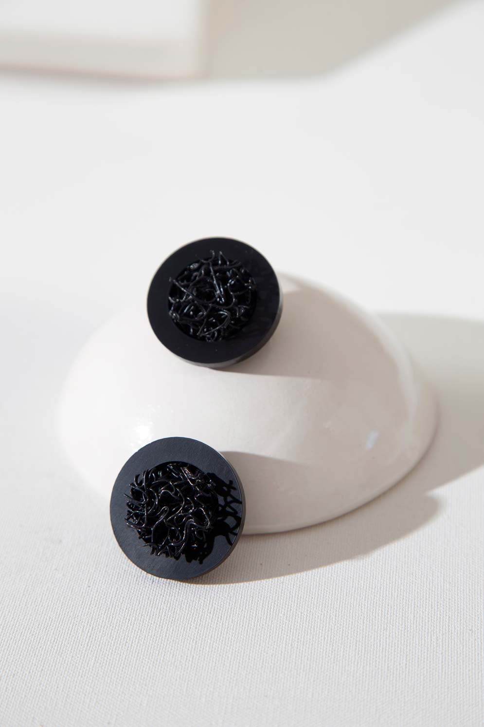 Pendientes Mies - Negro