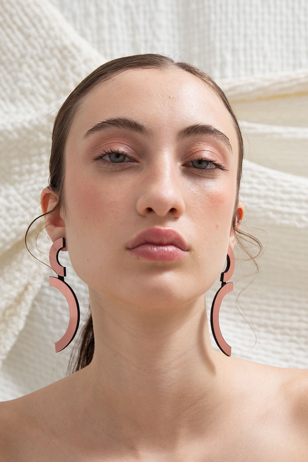 Pendientes Mies Doble Arco - Cobre