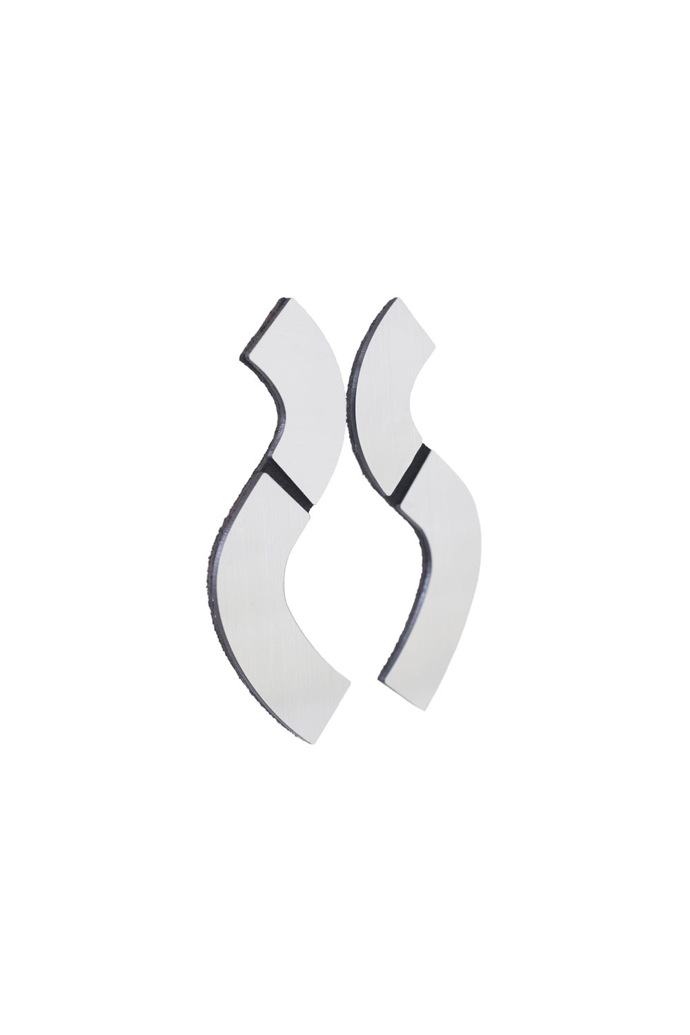Pendientes Mies Wave - Plata